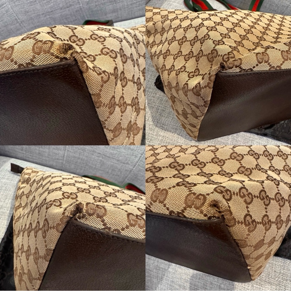 ✨Gucci GG Canvas Leather Tote Bag – Beige/Brown ✨ - Picture 14 of 17